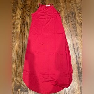 For G and PL Red Sleeveless Red Dress Sz Large
